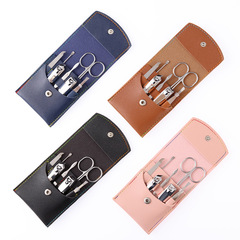 批發指甲剪套裝修甲美容美甲工具套裝指甲鉗指甲刀7件套折包