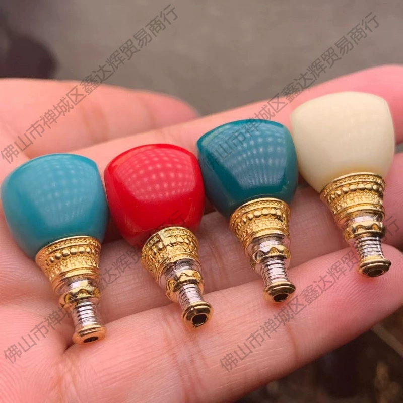 Оптовая продажа браслетов и бусин из рудракши с глянцевой глазурованной отделкой «Шеба», трехсторонней расцветкой, звездами и луной.