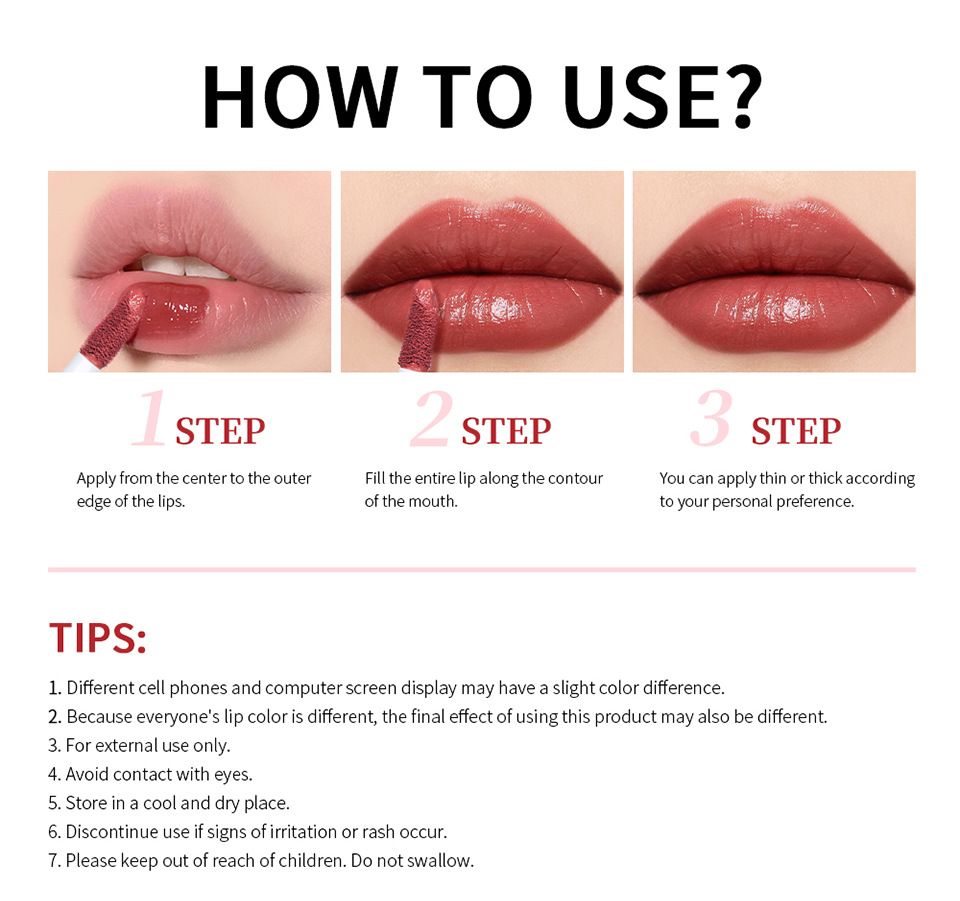 Lakerain Cross-border 8-color matte lip gloss Cream matte Lip gloss undefined