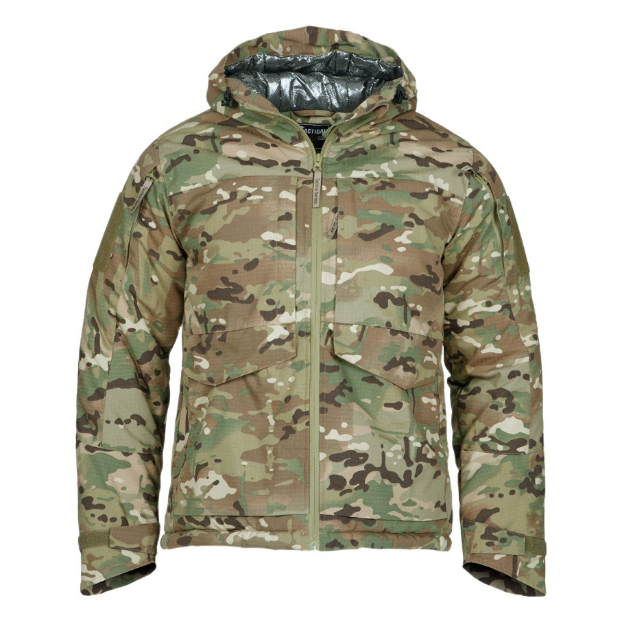 Утолщенная термоотражающая куртка с хлопковой подкладкой, камуфляжная зимняя теплая ветрозащитная морозостойкая куртка с хлопковой подкладкой, камуфляжная уличная тактическая Функциональная одежда