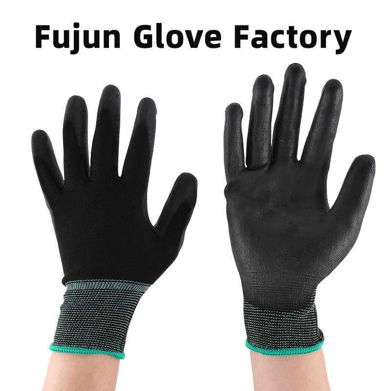 fujun 13 needle black dust-free palm gloves manufacturer