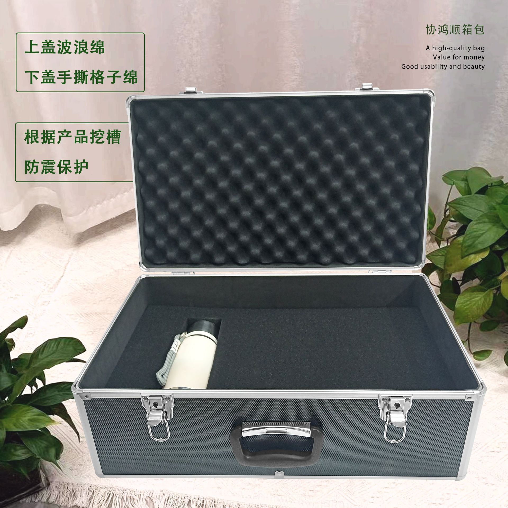 재고 특별 가격 새로운 알루미늄 합금 휴대용 도구 상자 저장 상자 악기 상자 손 찢어진 면 공장 스트레이트 헤어