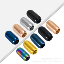 不锈钢磁铁扣圆形强磁扣diy皮绳手链扣钛钢磁铁扣头批发饰品扣