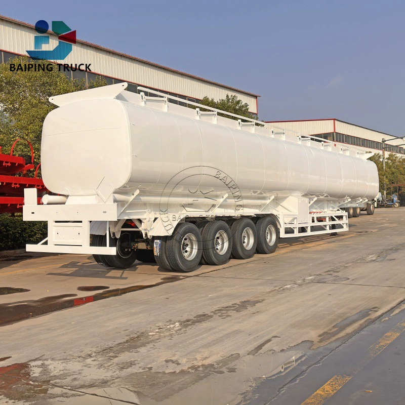 Экспортный нефтеналивной танкер Обычный полуприцеп для жидкостей Нефтеналивной танкер из нержавеющей стали Водовозный танкер