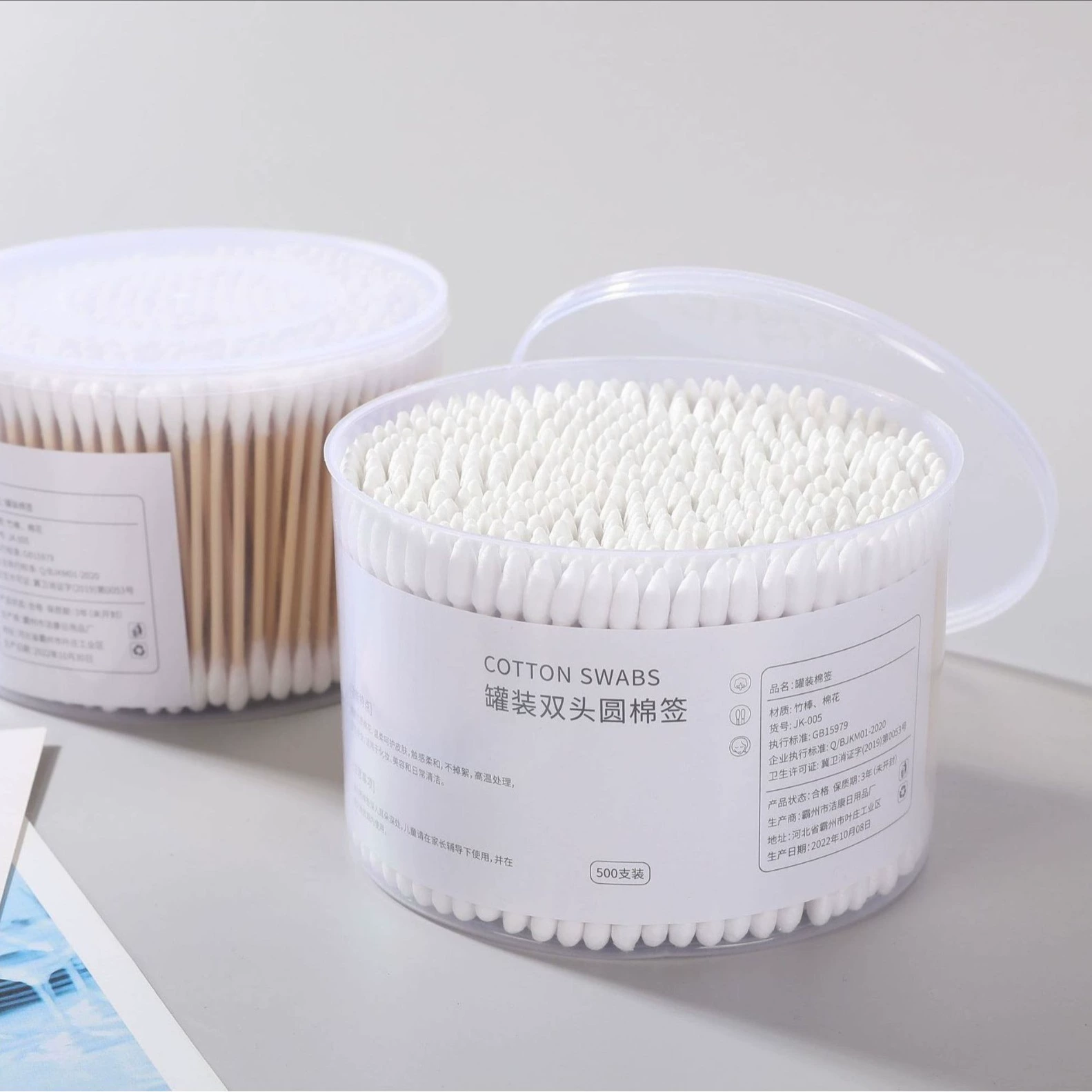 Одноразовые ватные палочки для чистки ушей, двусторонние ватные палочки, ватные палочки для макияжа, ватные шарики, оптовая продажа с фабрики, обезжиривающие ватные палочки для ухода за кожей