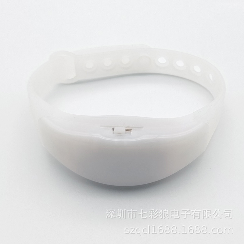 Pulsera luminosa activada por voz Música electrónica Fiesta Pulsera activada por voz LED Brilliante Correa de silicona con flash ajustable