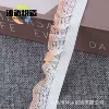2.0CM elastic fungus flower (white bottom with orange edge)*m
