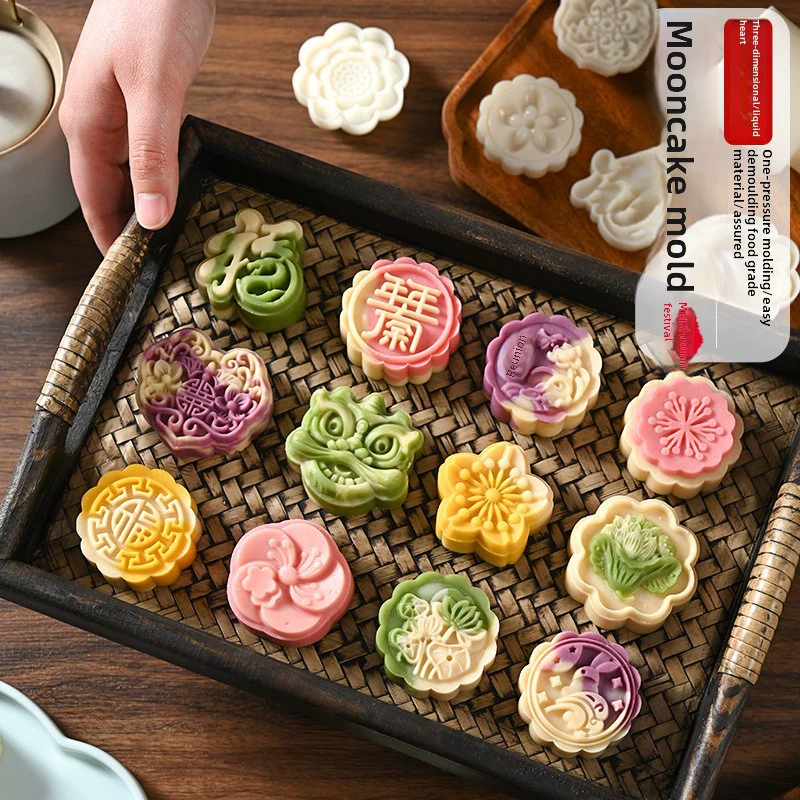 Новый molde для Mooncake Ионы Mid‑Autumn Festival форма для изготовления модели печать ледяной кожи бобы мунг пастер