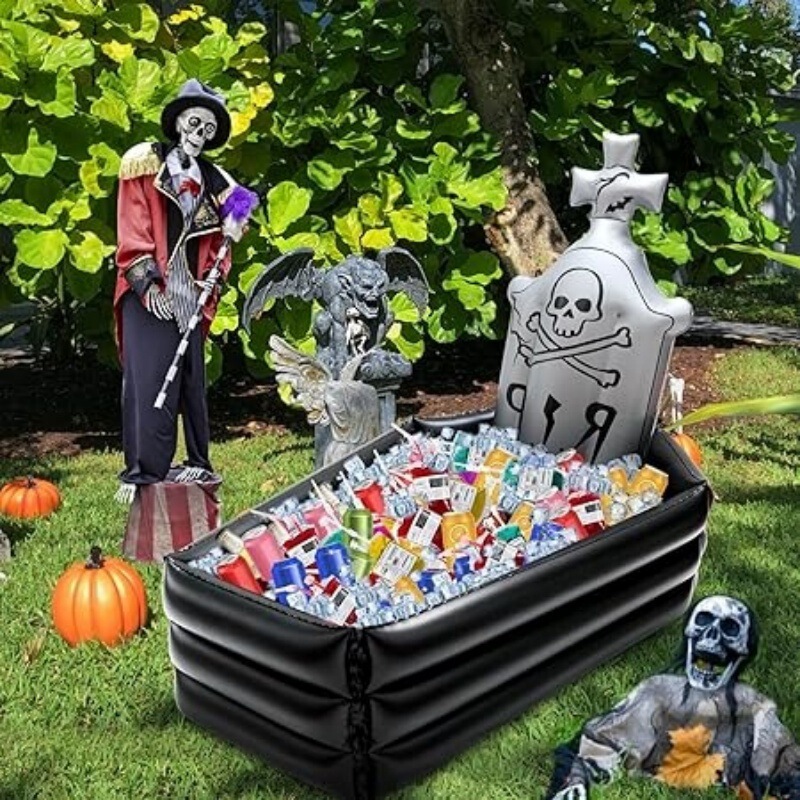Cross-Border In-Stock Halloween Inflatable Decorations Party Horror Atmosphere Props Skeleton Tombstone Ornaments Coffin Ice Bar Cross-Border In-Stock Halloween Inflatable Decorations Party Horror Atmosphere Props Skeleton Tombstone Ornaments Coffin Ice Bar