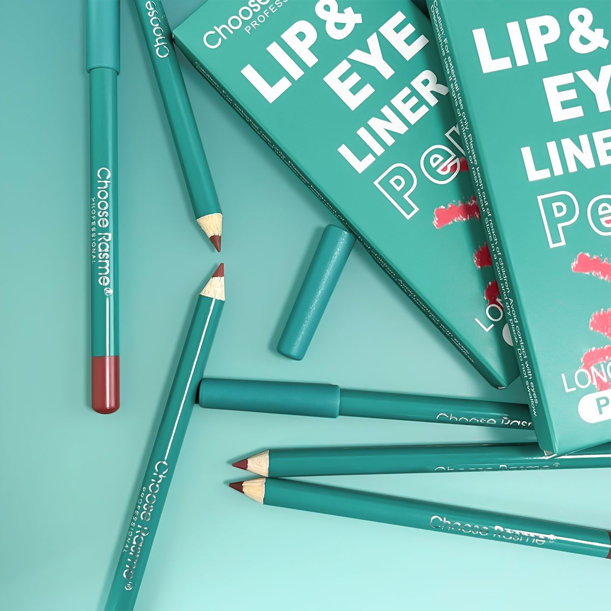 Matita labbra mista a 6 colori, pasta di fagioli, colore opaco, linea opaca, non facile da sbiadire, penna per rossetto_voghion.com