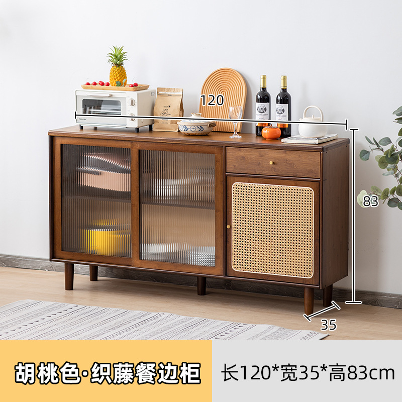 Armario aparador montado en la pared de la cocina casera gabinete bajo moderno minimalista de madera maciza sala de estar gabinete de té armario de almacenamiento