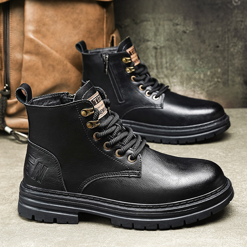 Martin boots para hombre 2025 nueva tendencia de otoño para hombre botas de herramientas de estilo británico de alta gama para hombre