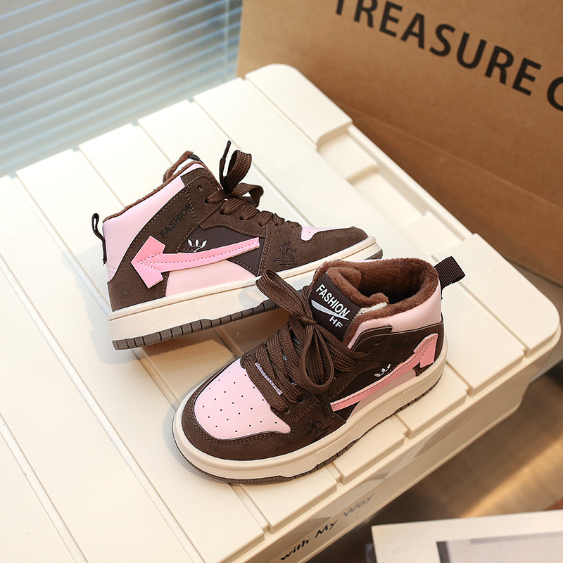 Autumn and winter new girls two cotton casual sports shoes boys shoes_voghion.com