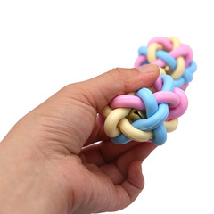 Pet toys, dog toys, cat molars, small and medium-sized dogs, colorful bell balls, woven balls, bite-resistant toys manufacturer