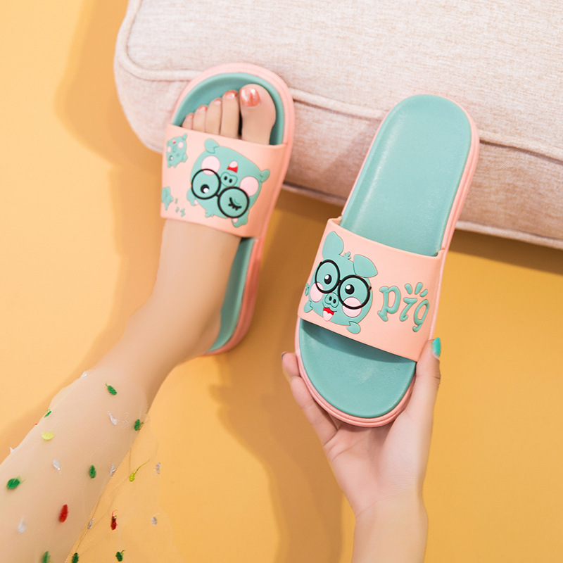 拖鞋女夏季情侣外穿居家可爱卡通女士浴室防滑室内凉拖鞋代发批发|ms