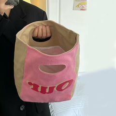 デザインピンク通勤化粧バッグ弁当箱カバンかわいいカジュアル女性収納バッグハンドバッグ