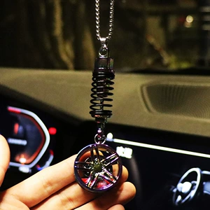 Cross-Border Products Car Wheel Hub Shock Absorber Pendant Car Interior Rearview Mirror Hanging Ornament Car Pendant Decoration Interior Accessory