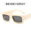 Fashionable brand sunglasses hip-hop style, glasses solar-powered, 2021 collection, European style, with snowflakes