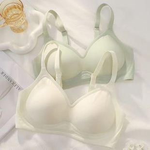 Traceless Underwear Women's Anti-sagging Big Chest Small Sports Beautiful Back Gathering Auxilary Breast Women's Ringless Thin Bra