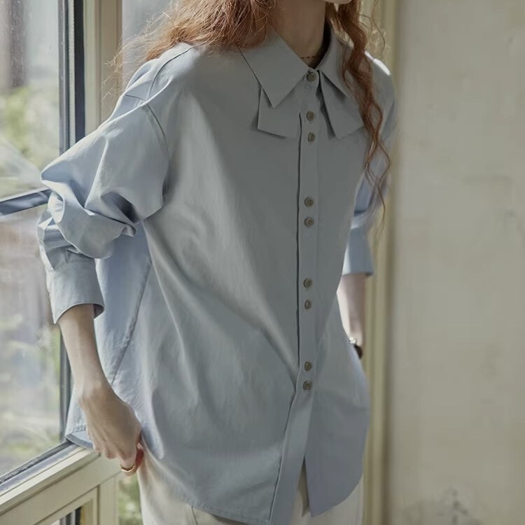 cpPaiYa 26/S "Layered Space" High-Density Cool Feeling French Retro Design Shirt