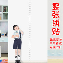 儿童透明身高贴不伤墙整条贴可移除身高尺墙贴贴纸可萌趣