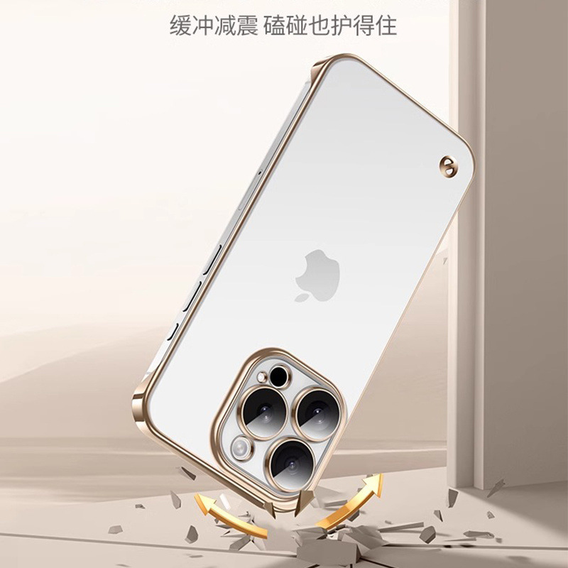 适用苹果16promax手机壳iPhone16超薄透明无边框镜头全包保护套硬|undefined