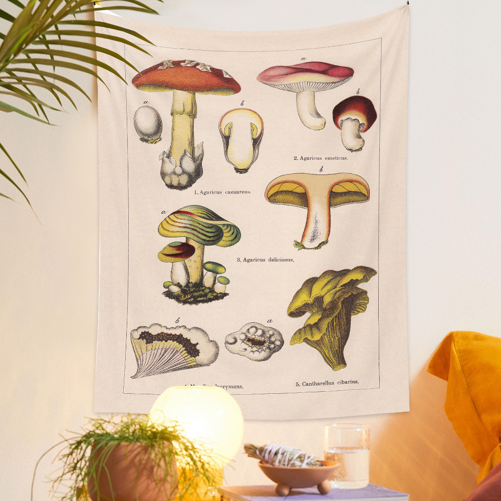 Polyester Material Fashion Flower Polyester Tapestry