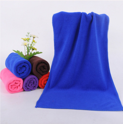 30*70cm细纤维毛巾素色柔软吸水清洁巾洗车家用家政理发毛巾