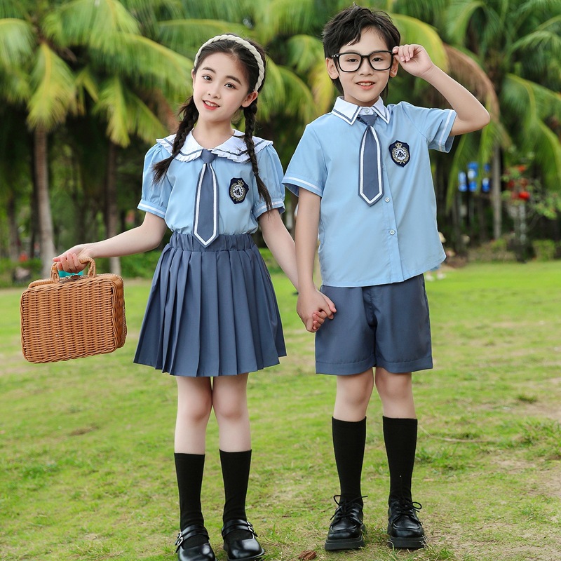 Preschool summer uniform new English style graduation photos class uniform choir performance uniform primary school uniform teacher