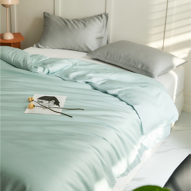 100本のlf蘭精天糸布団カバー単品純色枕カバー裸睡眠ライゼル繊維シーツシーツシーツ単品夏