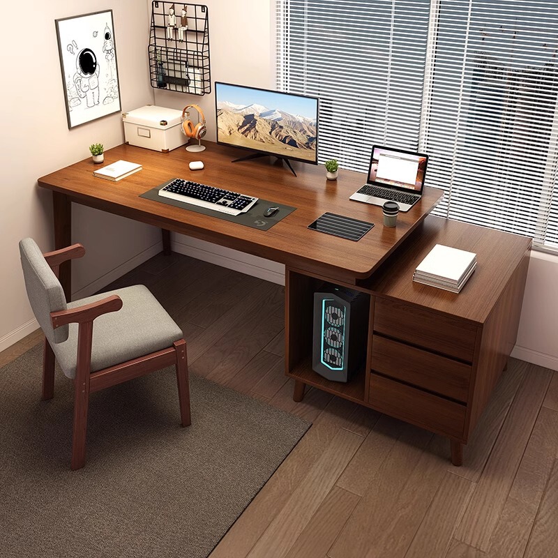 Computer Desk Desktop Desk Student Home Bedroom Study Table Simple Workbench Office Table with Drawer