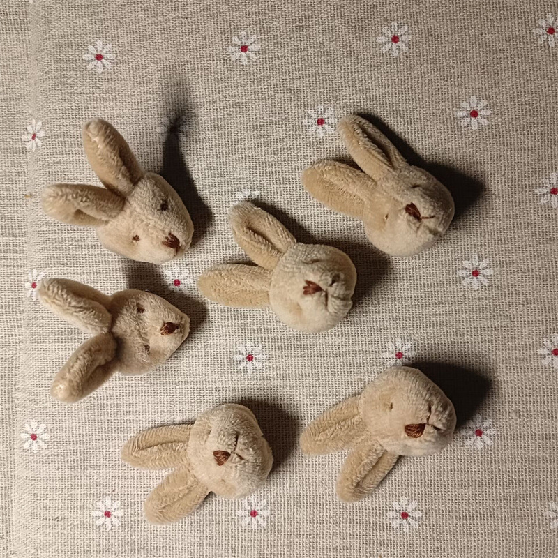 2cm 다크 브라운 토끼 머리