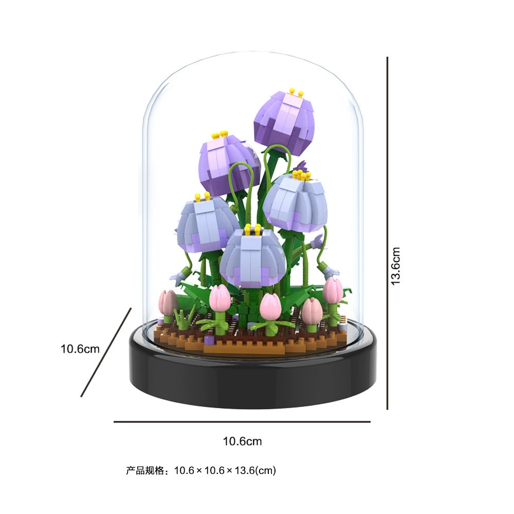 Constructor Lego Sunflower Micro Building Kit, Lighted Dome Display, Multi-Color Variants
