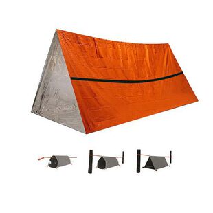 Outdoor Simple Single Layer Warm Tent Earthquake Relief Thermal Insulation Emergency Sleeping Bag Portable PE Triangle Aluminum Film Tent