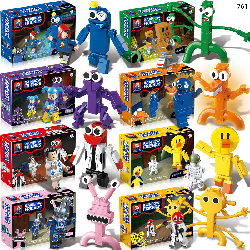Full Set of Rainbow Friends 761 Mini Figures, Monster Boys, Building Block Toys