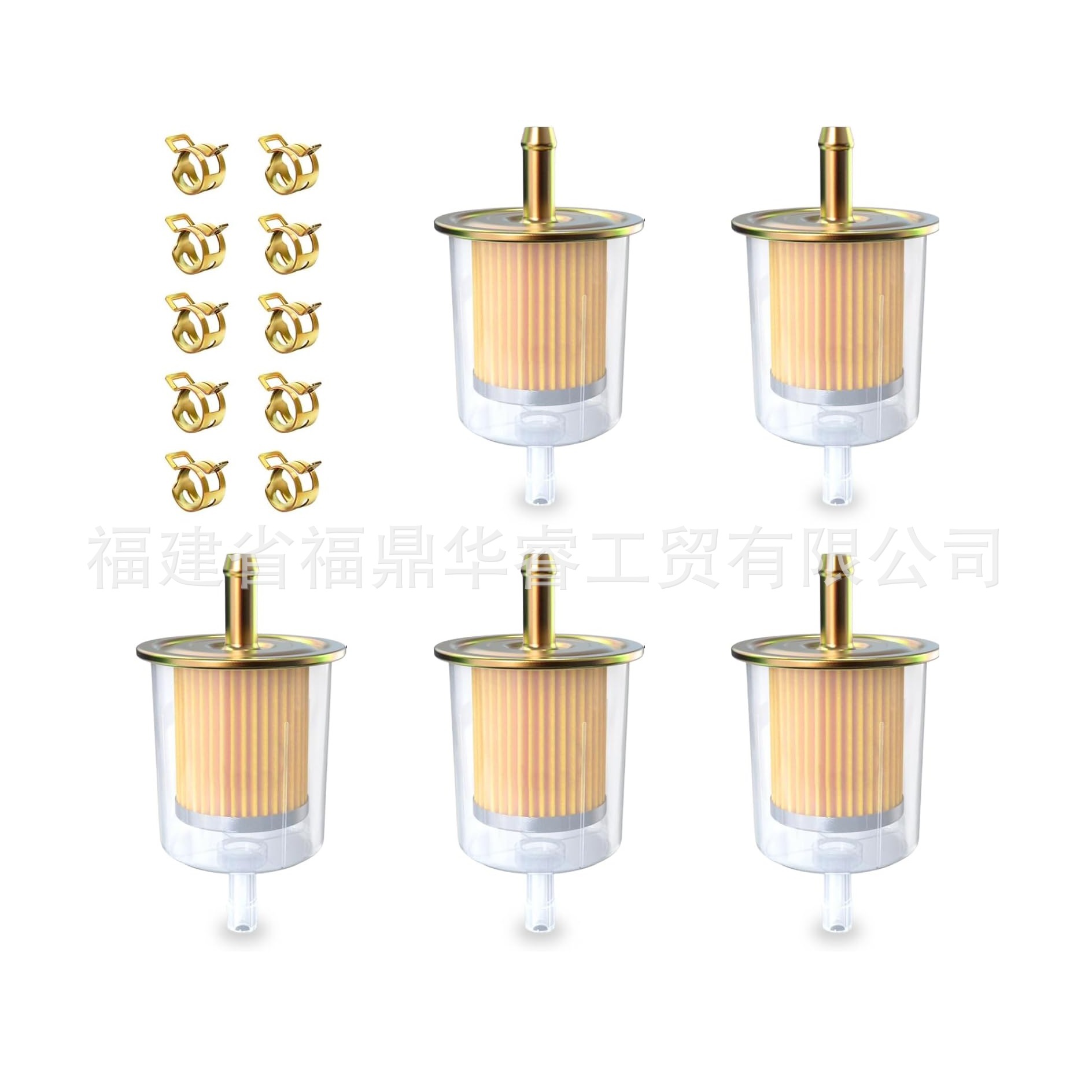 5/16" Off-Road Beach Modified Motorcycle Exhaust Gas Detection Large Transparent Gasoline Cup Filter Element Filter