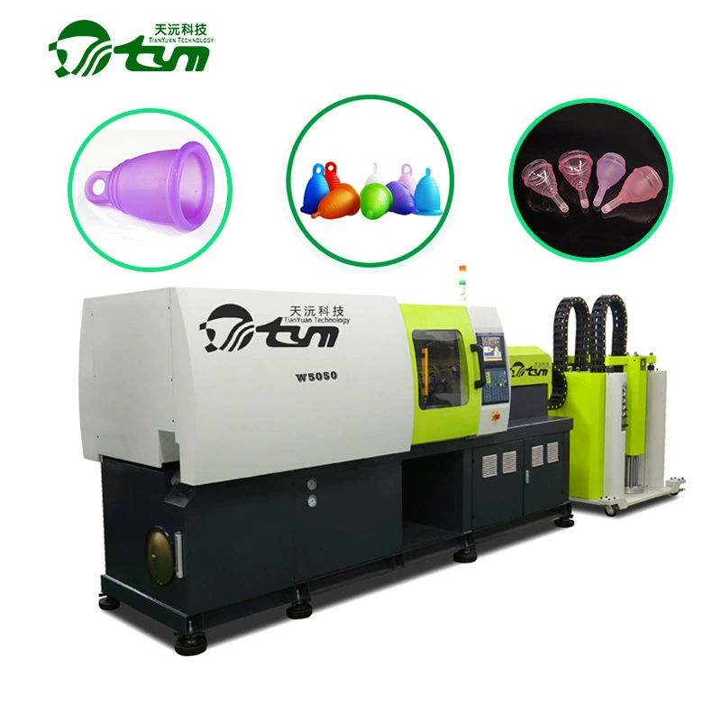 Оборудование для литья под давлением из жидкого силикона для менструальных чаш, горизонтальное, с прямым давлением, с активной системой герметизации