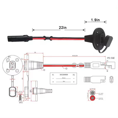 Siqaret yandırıcısı SAE cable 12AWG copper