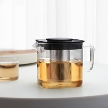 礼品高硼硅玻璃凉水壶方壶煮茶茶壶不锈钢制品茶具耐高温简约