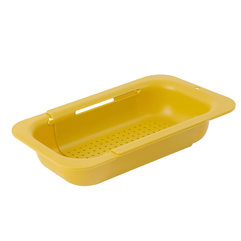 用品 水槽伸縮式水切りかご 正方形水切りボウルラック プラスチック製野菜洗い桶 収納かご 水切りラック 洗い桶|undefined