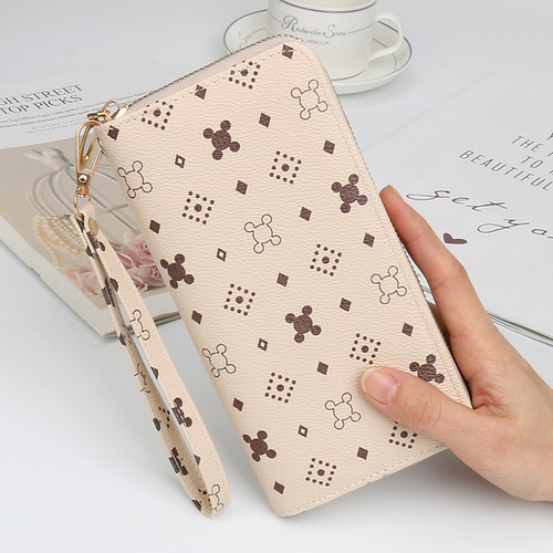 Large capacity zipper wallet women's long fashion women's wallet clutch bag new mobile phone bag Korean version coin purse