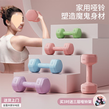 哑铃女士健身器材家用瘦肚子杠铃壶铃儿童青少年女小哑铃一对