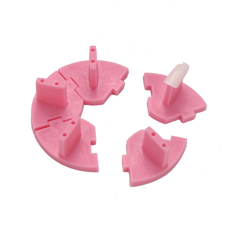 Práctica de uñas, base de soporte de uñas, armadura de arcilla pegajosa, soporte de película falsa, herramienta de visualización de soporte de uñas para principiantes