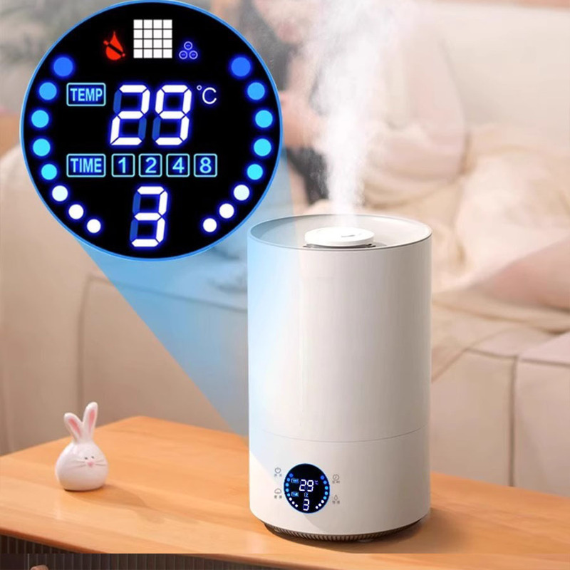 4L Large-Capacity Nano Mist Humidifier 300Ml/H Dual Spray Giant Mist Led Display Smart Humidifier with Large Mist Output 4L Large-Capacity Nano Mist Humidifier 300Ml/H Dual Spray Giant Mist Led Display Smart Humidifier with Large Mist Output