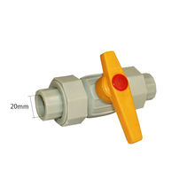 PPR钢芯球阀钢芯双活接球阀阀门开关热熔承接内径20-50焊接