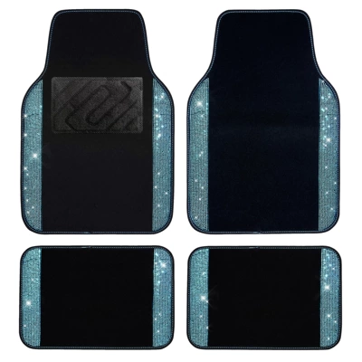 crystal embellishments, made of durable | Universal Foot Pad - lake-blue