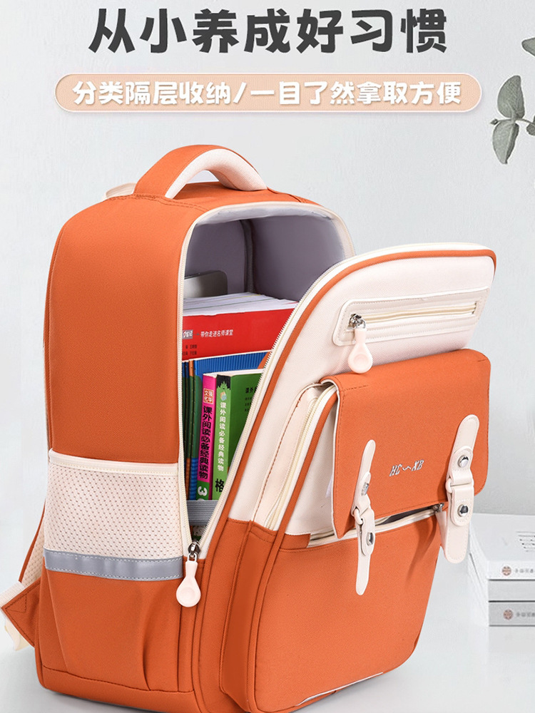 Mochila Escolar Nube Ergonómica Grados 1-6 de Tela Oxford Transpirable e Impermeable para Educación Escolar