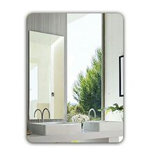 镜子贴墙化妆镜自粘免打孔洗手间卫生间出租屋粘贴式浴室玻璃镜子