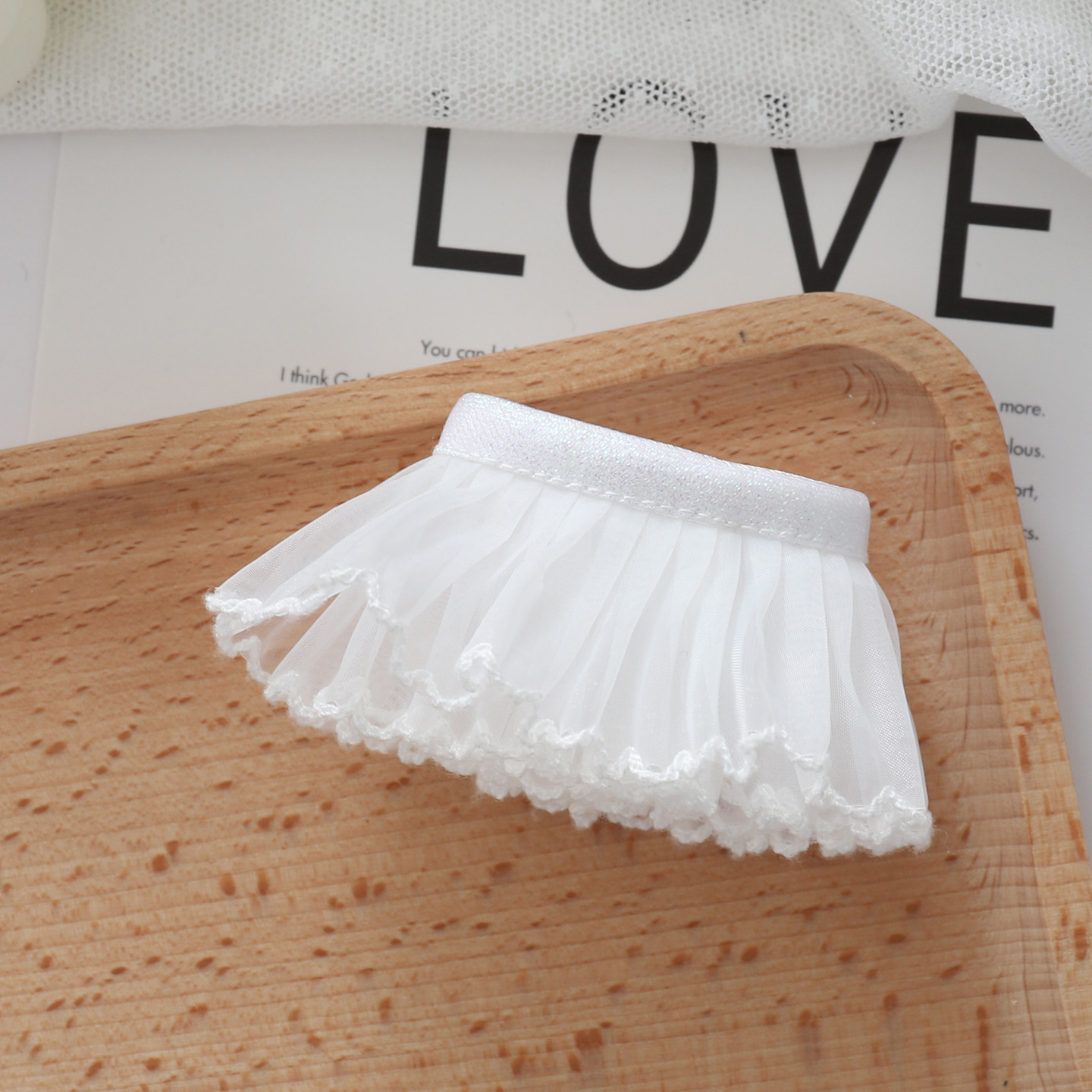 White gauze skirt