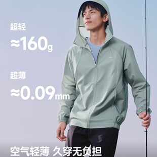 Jiaoxia 25 New Men's Color Matching Sun Protection Clothing Wr938 Anti-Uv Thin Summer Ice Silk Seaside Sun Protection Clothing